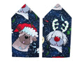 Dog Pair Christmas Navy Epaulettes