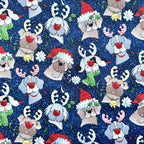 Christmas Dog Fabric Epaulettes