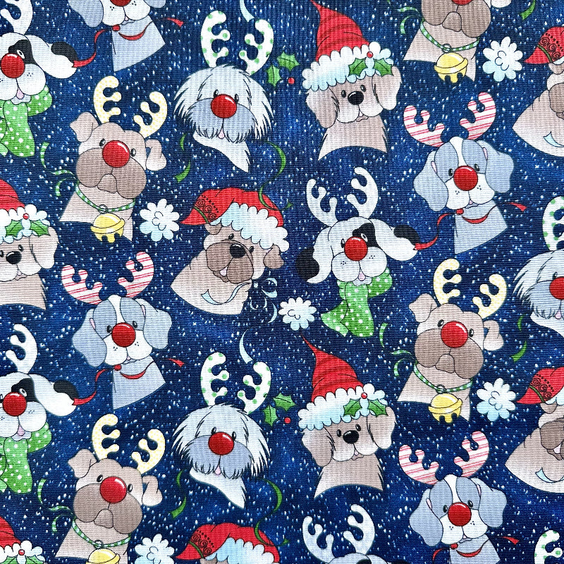 Christmas Dog Fabric Epaulettes