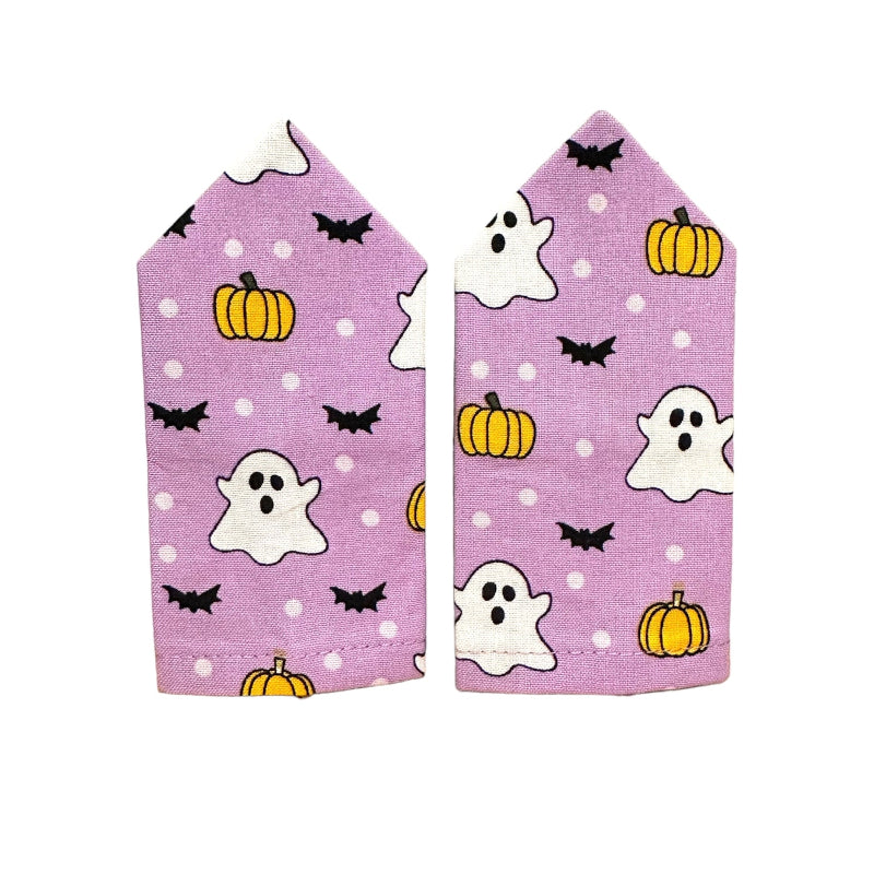 Purple ghosts and pumpkin Halloween epaulettes