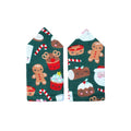Green Gingerbread with log, pudding epaulettes