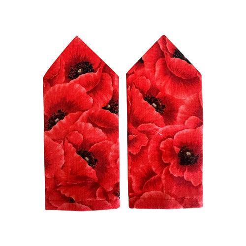 Poppy patterned paramedic epaulettes