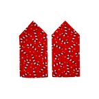 Candy Cane Epaulettes with red fabric