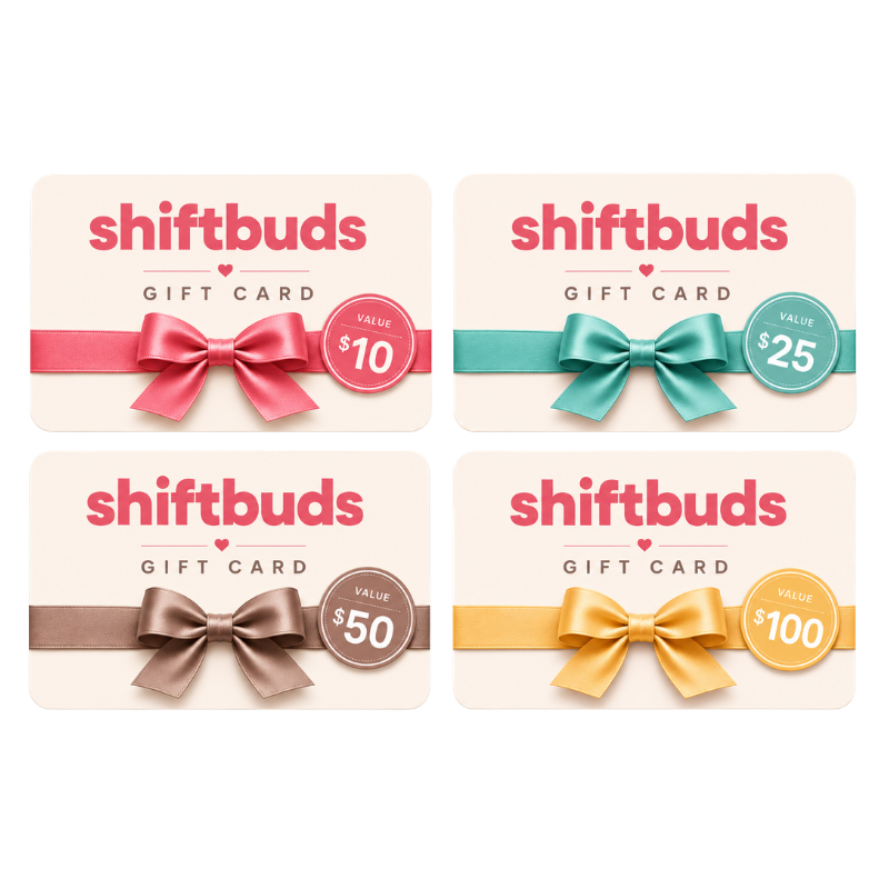 Range of shiftbud gift card values